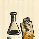 Pictogram van een laboratorium met documenten