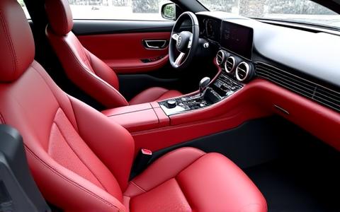Car interior after bespoke enhancement