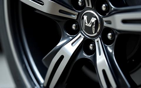 Alloy wheel after repair and customization