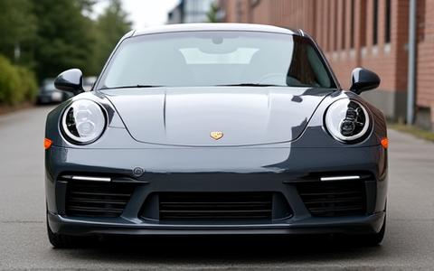 Sports car before paint protection film