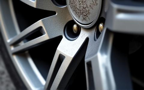 Alloy wheel before repair